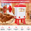 Abreuvoir chauffant de 11,4 litres (3 gallons) avec contrôle thermostatique, distributeur d'eau d'hiver pour volailles 50 W 110 V avec 5 embouts, 3 options de montage, abreuvoir chauffant sans BPA pour poules, canards et volailles de basse-cour