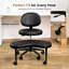 Ergonomic Cross Legged Office Chair with Wheels - Adjustable Height for Meditation, ADHD Desk & Yoga - Wide Criss Cross Design with Lumbar Support, Kneeling Chair-2018257506