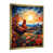 Impression dorée sur toile encadrée