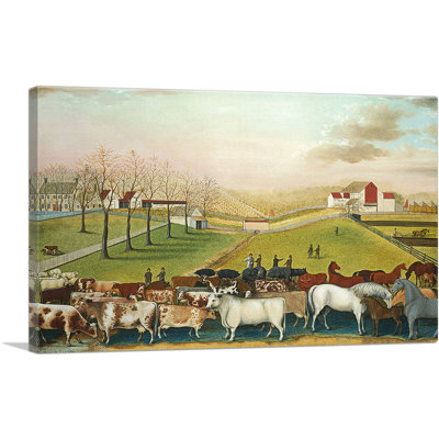" The Cornell Farm 1848 " by Edward Hicks Painting Print