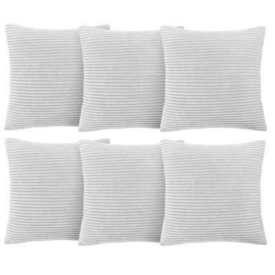Aspire Homeware Striped Square Velvet Cushion Cover