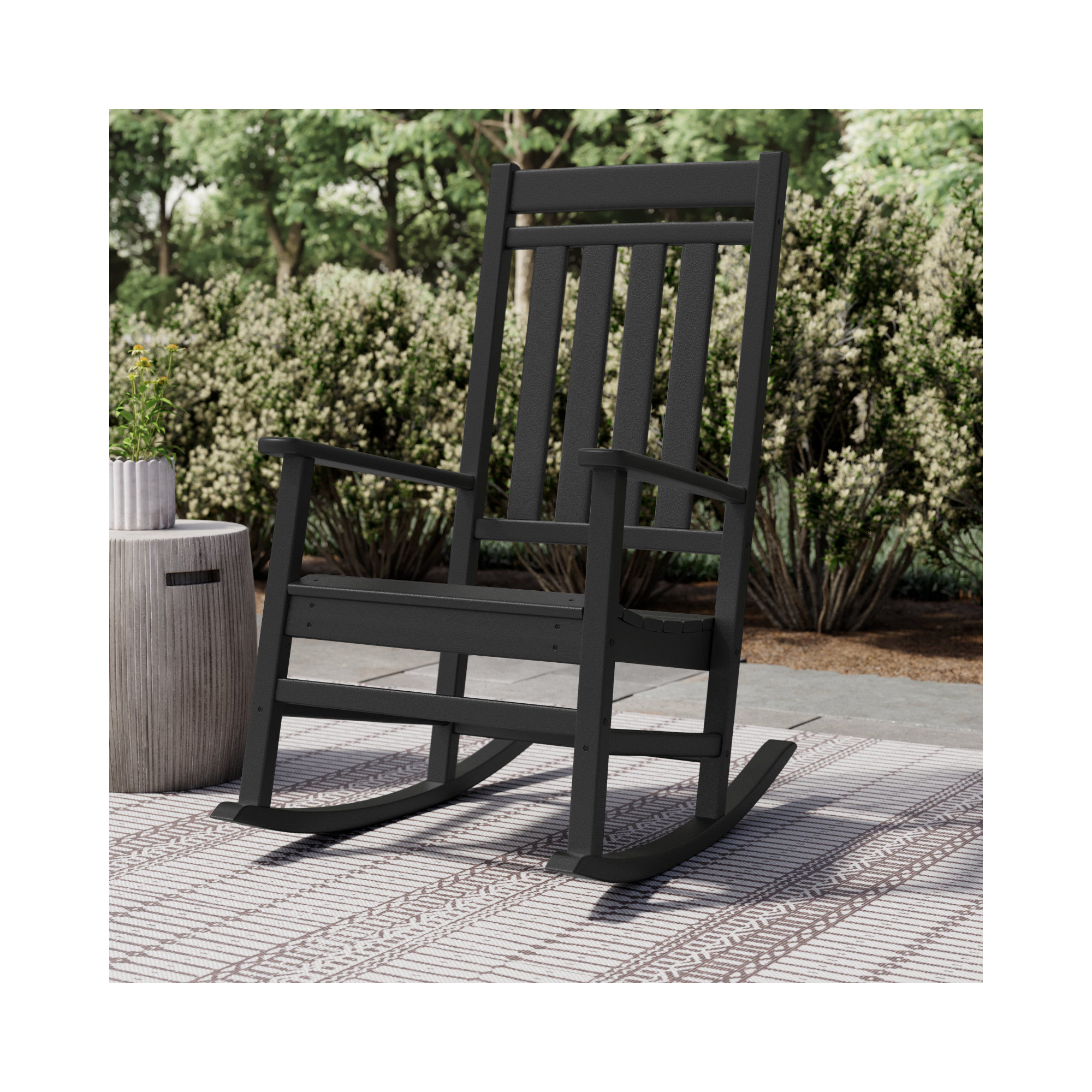Estate Rocking Chair, Black