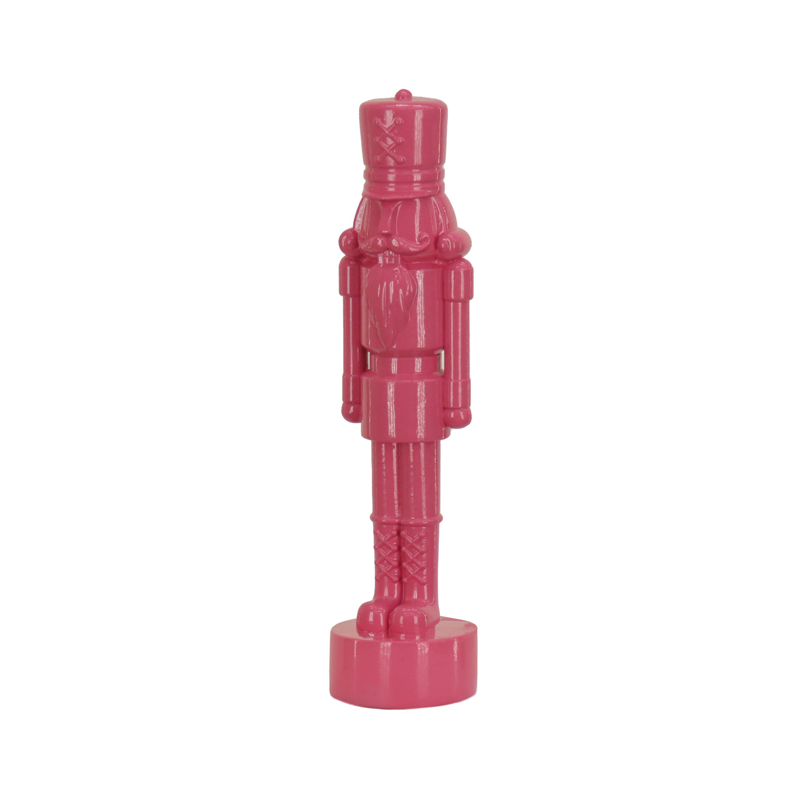 Nutcracker Christmas Decor, Pink, 13.58" H x 4.33" W x 4.72" D