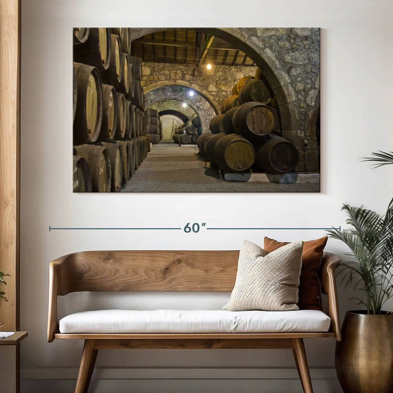 Cellar Wine Barrels, 34" H x 51" W