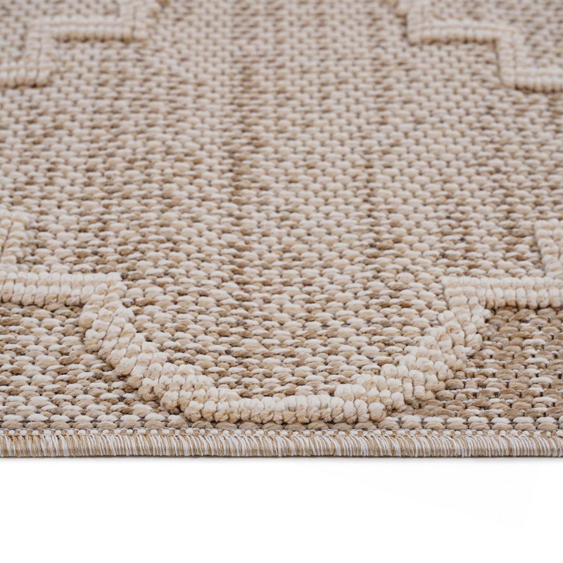 Collection Trellis Indoor/Outdoor Area Rug, Rectangle 5'3" x 7'6"