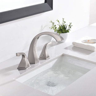 Robinet de salle de bain à large entraxe avec bonde