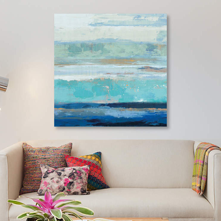 « sea shore ii », reproduction d’impression sur toile, H 48 po x l 48 po x P 1,5 po