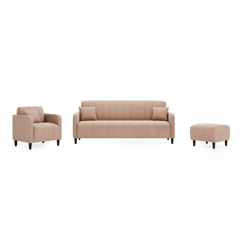 Taye 2 Seater Sofa, Pink