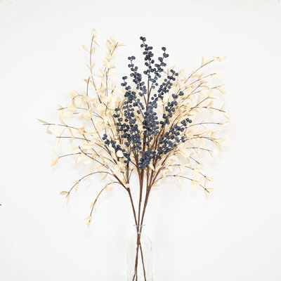 Branche d'eucalyptus artificiel de 36 po pour remplissage de vase, branche de brindilles de campagne, jets de brindilles à longue tige pour décoration de table de bureau à domicile