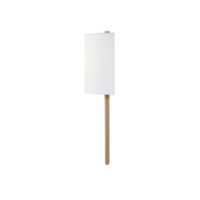 Textile - Oslo ADA 1-Light Wall Sconce - White Linen Fabric Shade