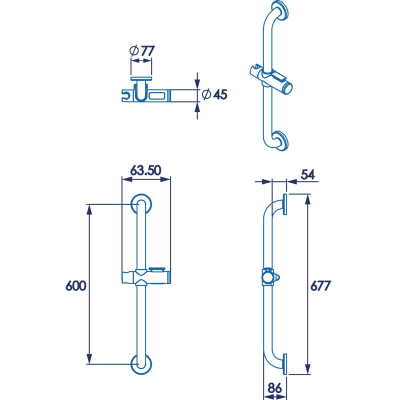 Assistive Adjustable Shower Head