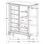 Commode 8 tiroirs Vallauris