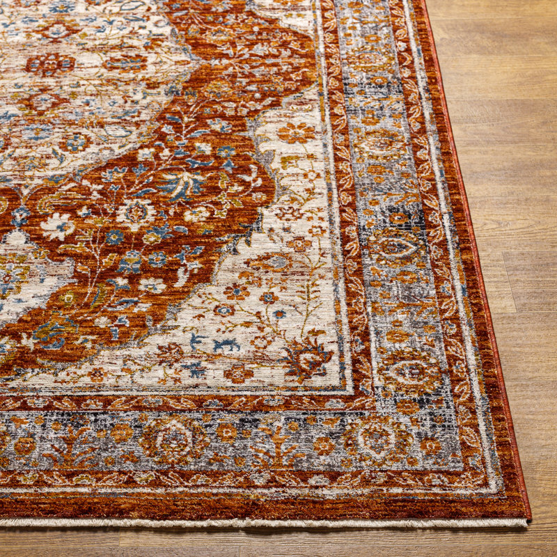 Tapis oriental rouille Lodean, Rectangle de 2 pi x 3 pi