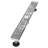 FINE FIXTURES Linear Shower Drain, 36 inch Slotted Grate Design, 10-Gauge 304 Stainless Steel, Center Outlet, Fast Drainage, Hair Strainer Included-126703032