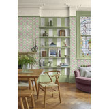 Graham & Brown Apple of Grenada Mauve & Sage Wallpaper