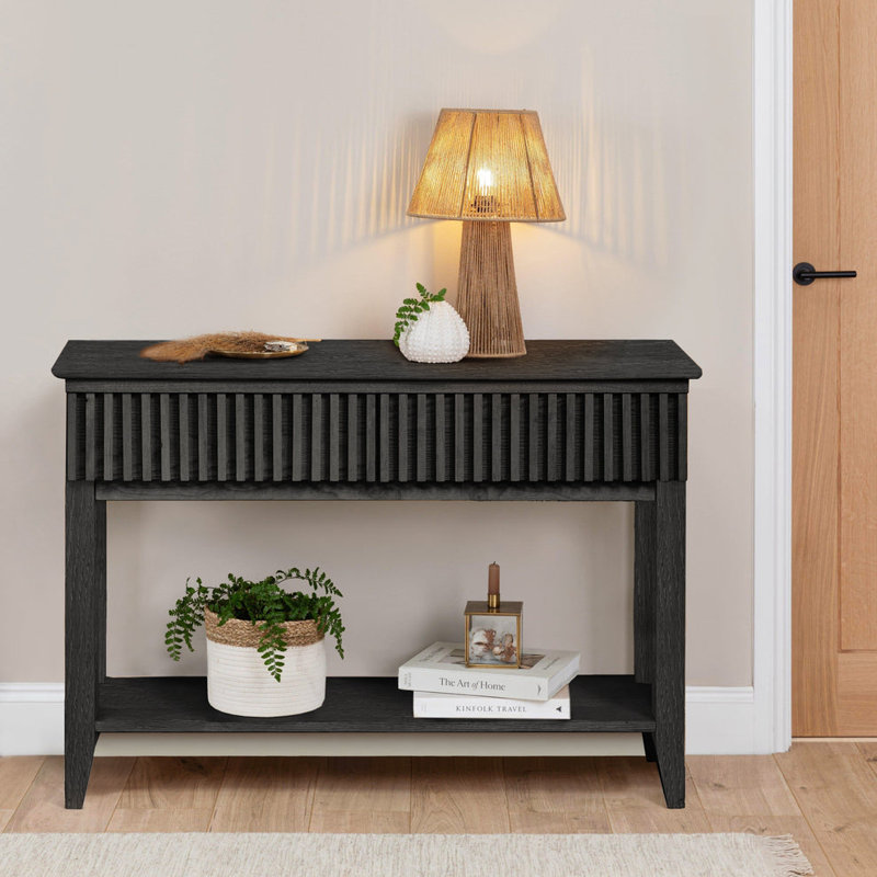 Hopley 110cm Console Table, Black