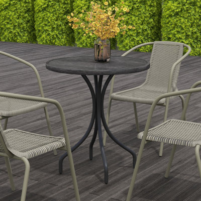 Round Outdoor Side Table , 66cm cm W 66cm cm D