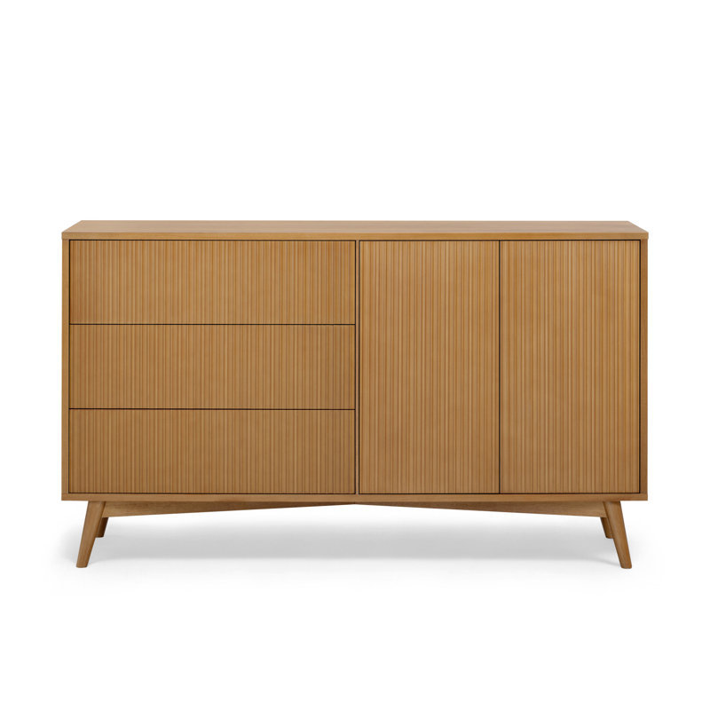 140cm Solid Wood Sideboard, Natural