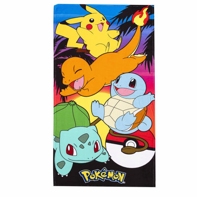 Sunset Pokemon Adventure Beach Towel - 30x60