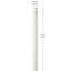 Tige de ventilateur de plafond simple à filetage 36 pouces en blanc mat-127308954-130056787