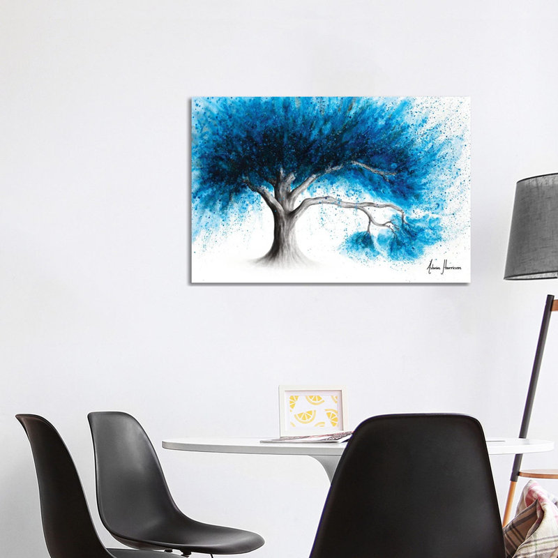 Dreamy Night Tree by Ashvin Harrison - Print on Canvas, 152.5 cm H x 101.5 cm W x 3.175 cm D, Wrapped Canvas
