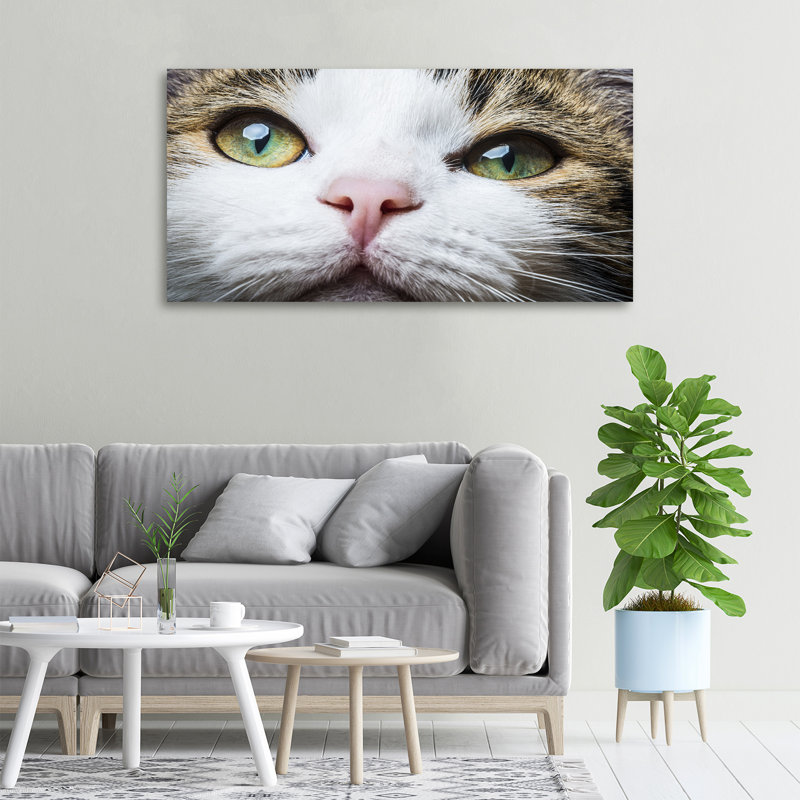 Green Cat'S Eyes - No Frame Print on Canvas