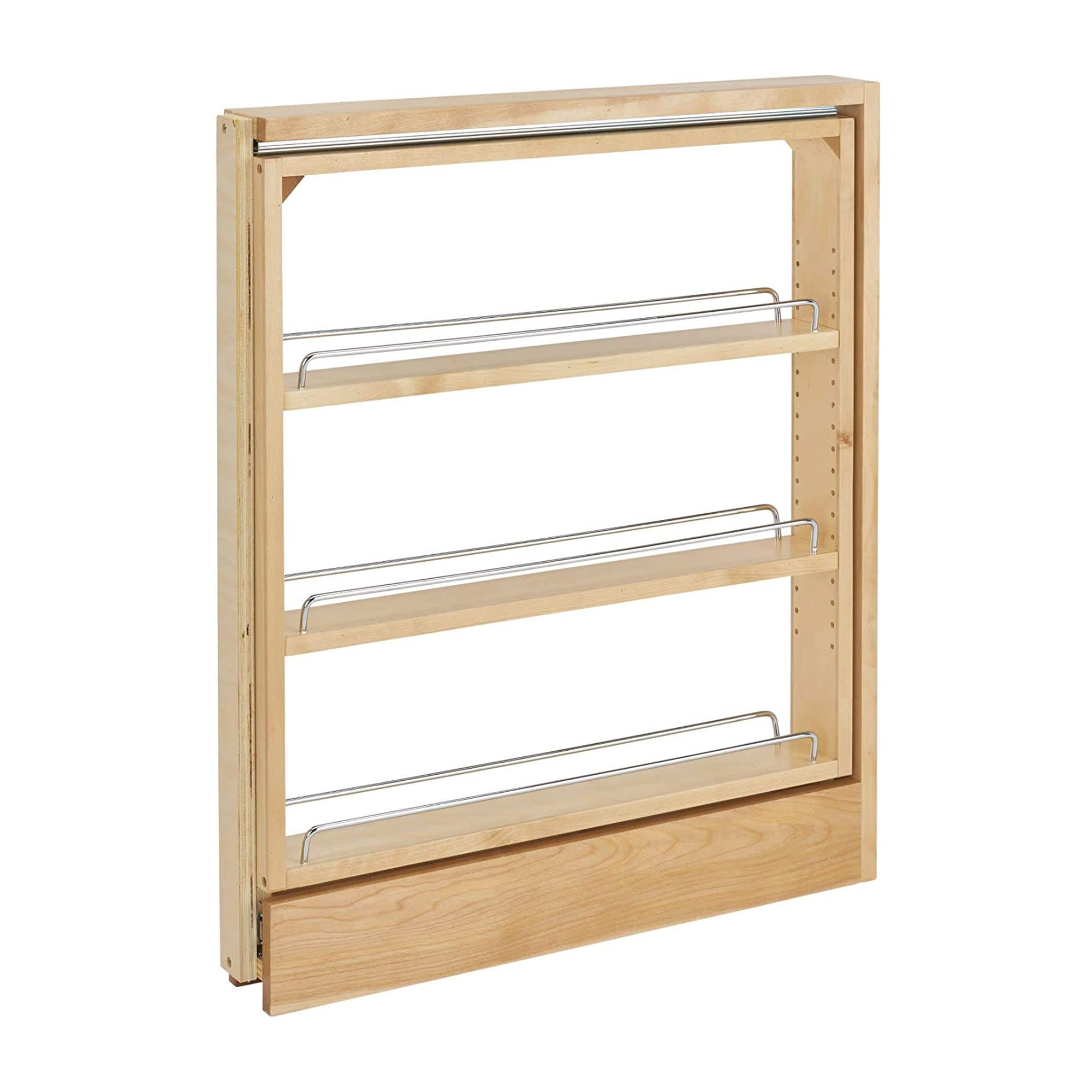 Rev-A-Shelf Wood Base Cabinet Insert Pullout Spice Rack Organizer ...