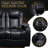 93.3"Power Recliner 3 PC Made Withtop-Grain Nappa,Fully Adjustable Relaxation,Smart Charging