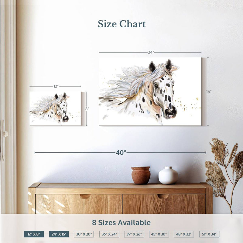 Brampt Appaloosa Beauty, H 16 po x l 24 po