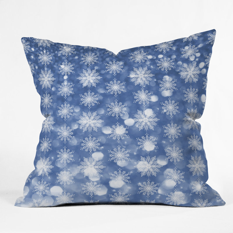 Coussin décoratif intérieur / extérieur Holiday and Flurries, 18 po x 18 po