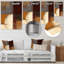 Décoration murale abstraite en métal chocolat brun élémentaire II-87834262