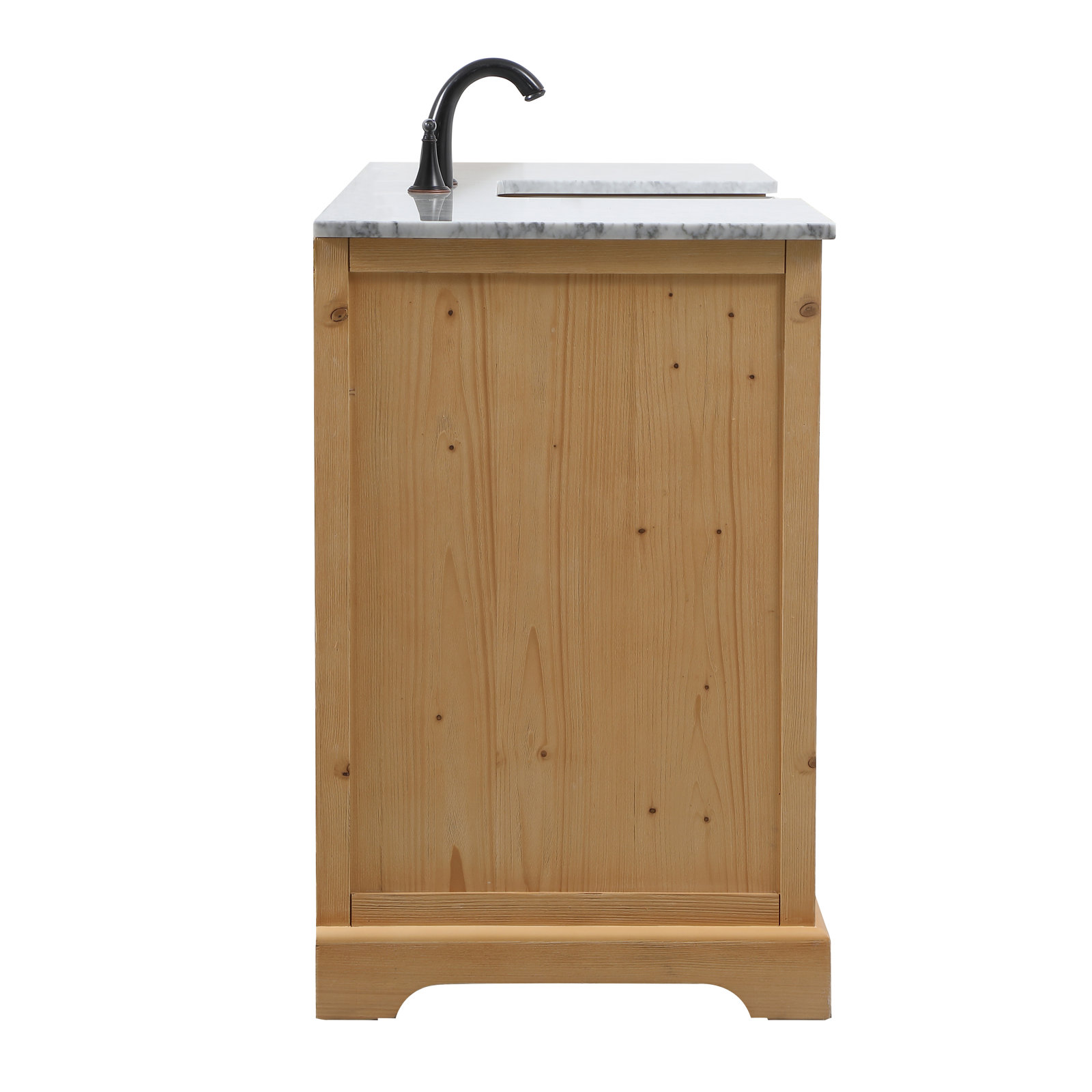 Pardue 60'' Single Bathroom Vanity, Natural Wood