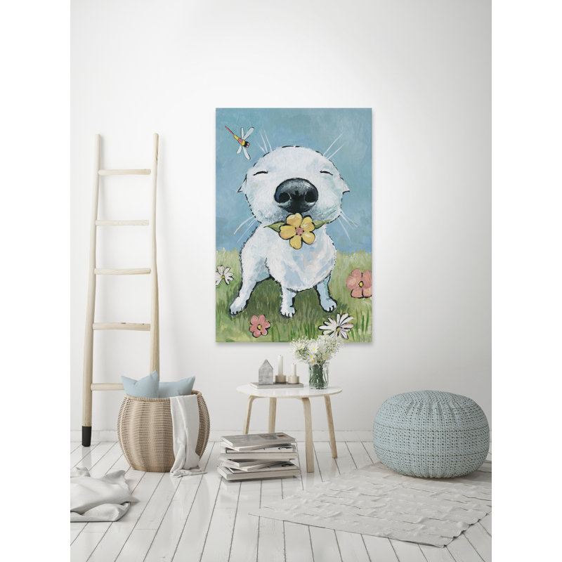 «Garden Dog» par Parvez Taj, reproduction d'art sur toile tendue, H 36 po x l 24 po x P 1,5 po