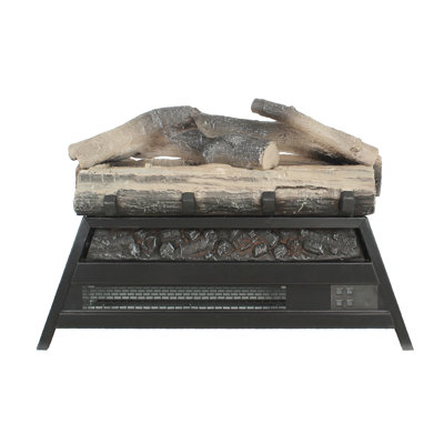 Infrared Electric Fireplace 23", 3D Log Insert, 1500W Heat, 5000 /H, Adjustable Flame Brightness, 11 Temperature Options, Remote, /Ul , Interior Use 23" With Heating, , & Temp, Remote Control, Double