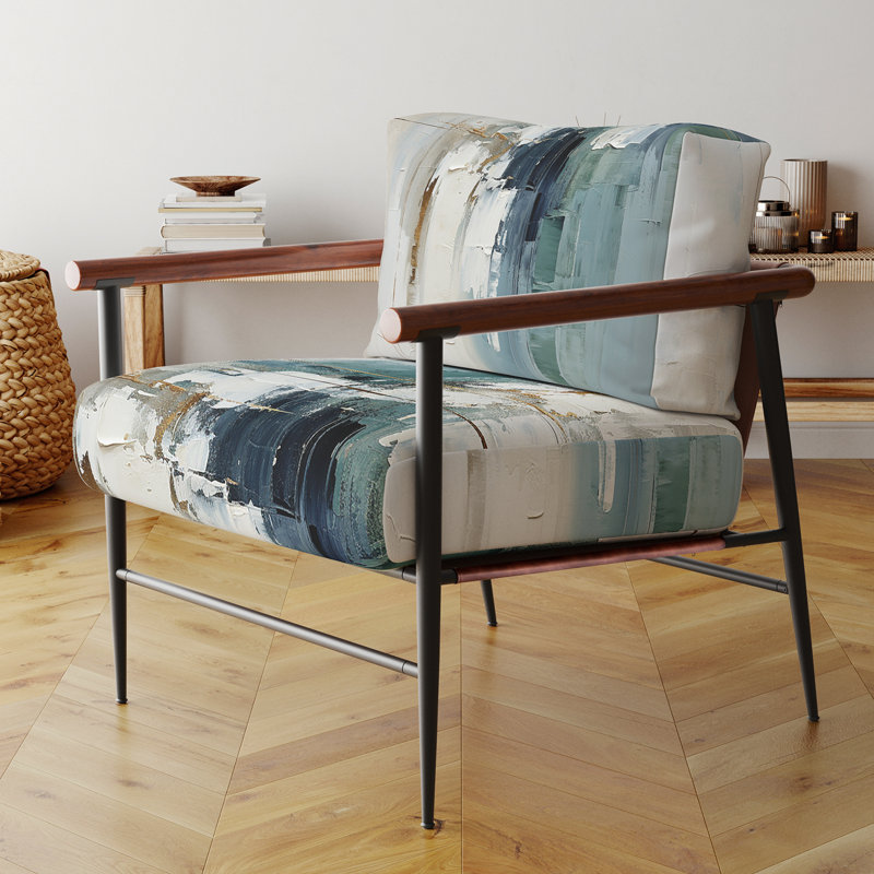 Fauteuil d'appoint rembourré Subtle Serenity I, Noir