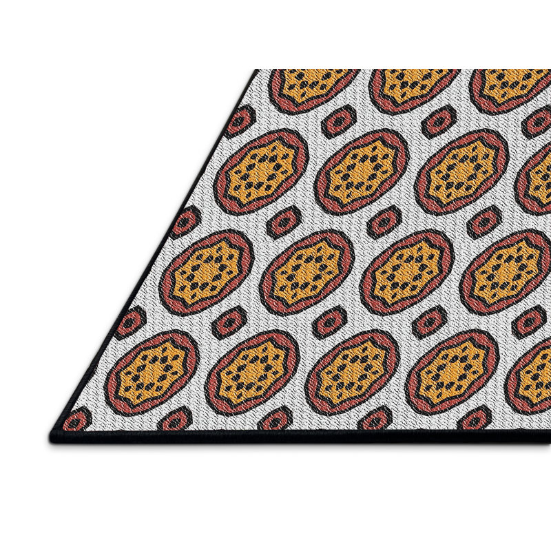 Tapis brun/gris à motifs Armonie, Rectangle 4 pi x 6 pi
