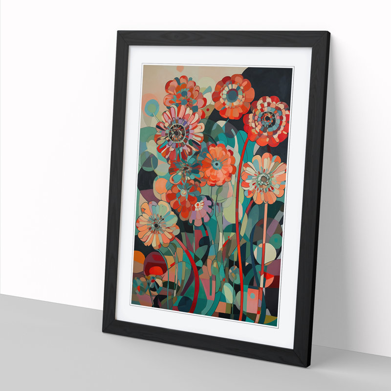FRM-V0523-972X Flowers Retro Vol.3 - Picture Frame Print