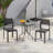 Outdoor Patio Dining Chairs Set Of 4, Stackable Plastic/Resin Side Chair For Indoor Outdoor, 4 Pieces Bistro Chairs For Balcony, Garden, Backyard-1392571314