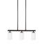 Luminaire suspendu à trois lumières pour îlot Oslo de Génération Lighting -1854686366-1854686364