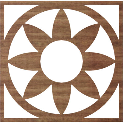 Blume Wood Fretwork Pierced Ceiling Medallion