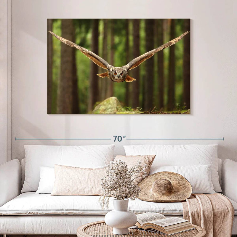 Crowle Eurasian Owl, 32" H x 48" W