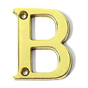 2.38'' H Brass House Letter