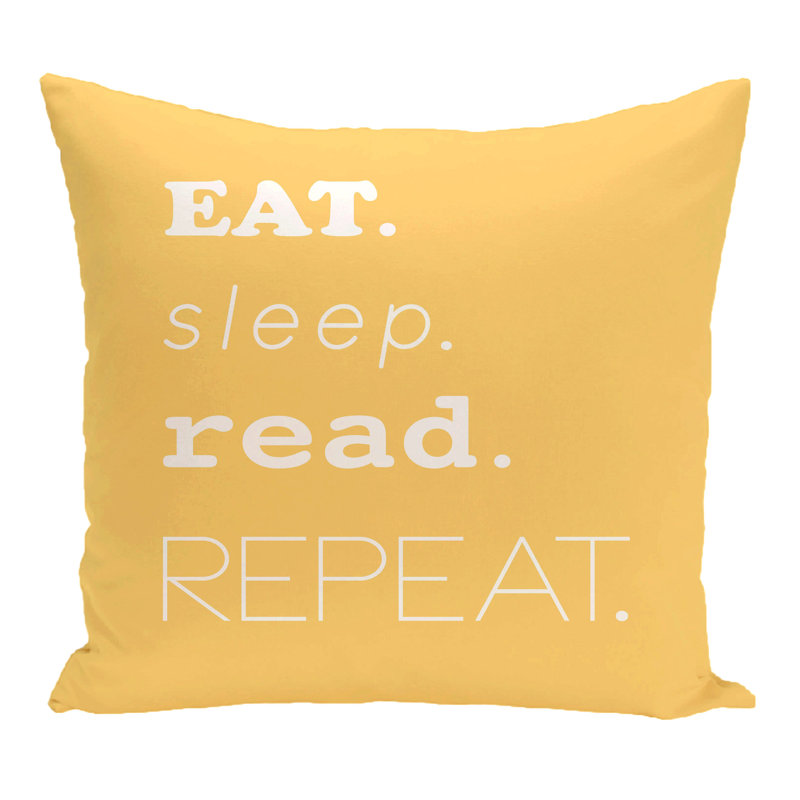 Beach Vacation Pillow Cover & Insert, 20" H x 20" W, Yellow