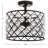 Gabrielle 14.5" Crystal/Metal LED Semi-Flush Mount