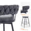 Tabouret de comptoir pivotant rembourré-1611122025-1611122031