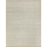 Hesse Hand-Loomed Polyester/Cotton Light Silver Area Rug