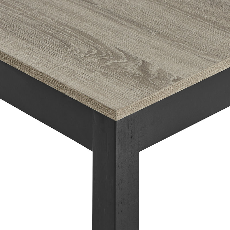 Table de salle à manger rectangulaire contemporaine à deux tons 1pc