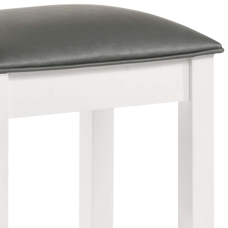 Vanity Stool With Padded Seat