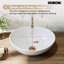  16 in. White Oval Bathroom Ceramic Vessel Sink Art Basin Not Included Faucet
