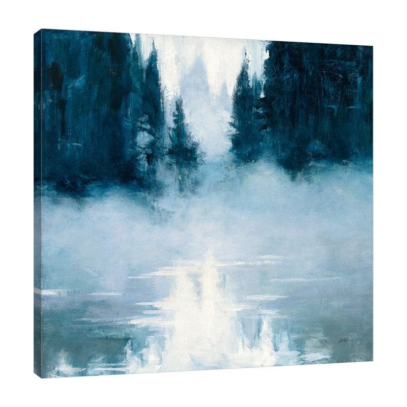 «Boundary Waters» par Julia Purinton, art mural sur toile, H 48 po x l 48 po x P 1,5 po